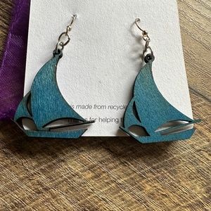 COPY - Laser Cut Balsam Wood Earrings for the Sailing Enthusiast